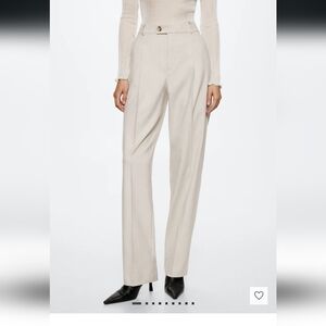 MNG Elegant Cream Women's Pants